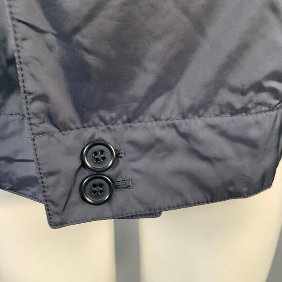 PRADA Size M Navy Nylon Epaulets Buttoned Jacket - Picture 7 of 9